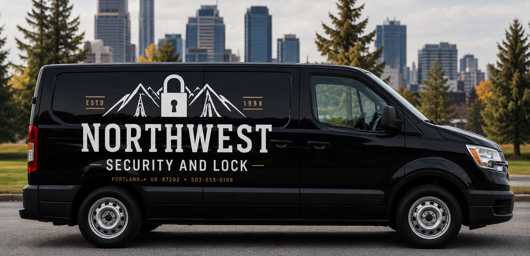 Northwest Security & Lock Portland locksmith service van